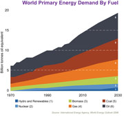 world primary energy demand by fuel